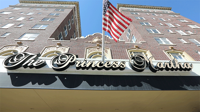 Exterior of a historic 1920s hotel