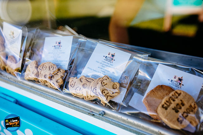 Selection of custom dog treats from Fido's Food Truck 