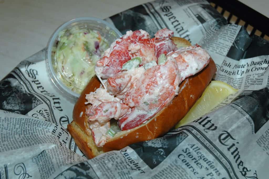 DJ's locally "famous" lobster roll guarantees a 1/4-lb scoop of claw meat with each order.