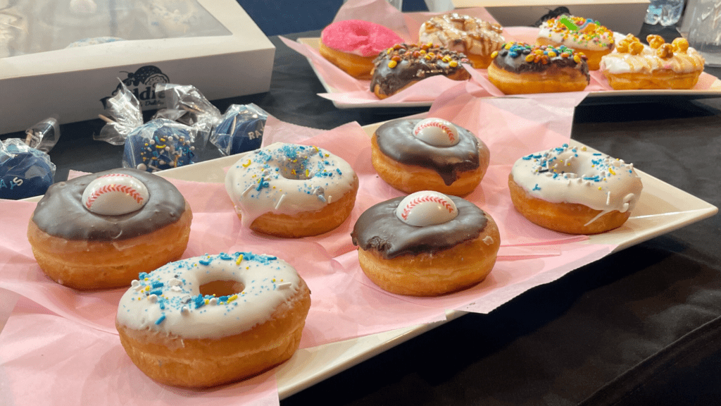 A platter of donuts